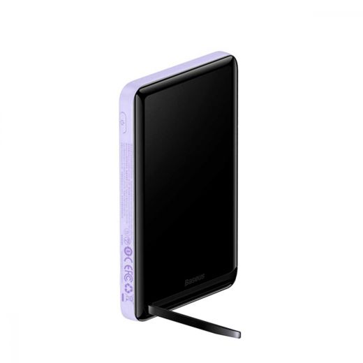 Повербанк з бездротовою зарядкою Baseus Magnetic Portable Charger 20W 10000mAh with cable Type-C to Type-C 60W（20V/3A) Purple (PPCX000005)