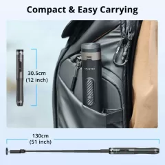 Монопод-штатив для телефона Atumtek Premium Pro 130 см Phone Tripod Selfie Stick White