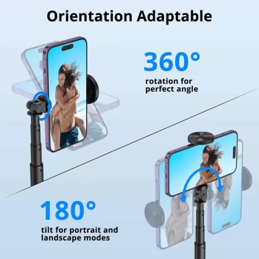 Палка для селфи на штативе Atumtek Premium Pro 130 см Phone Tripod Selfie Stick Black