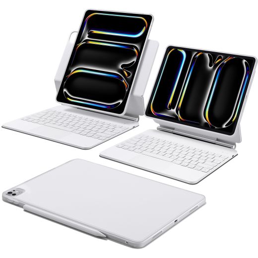 Чохол-клавіатура ESR Rebound Magnetic Keyboard Case 360 US Layout-White для iPad Pro 13” (2024)
