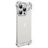 Алюмінієвий бампер CasePro Luxury Irregular Aluminum Alloy Bumper Silver для iPhone 15 Pro