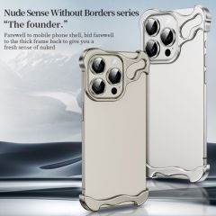 Алюминиевый бампер CasePro Luxury Irregular Aluminum Alloy Bumper Black для iPhone 15 Pro