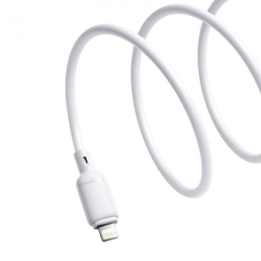 Кабель Baseus Silky Series USB to Lightning 2.4A 1м White (P10377702213-00)