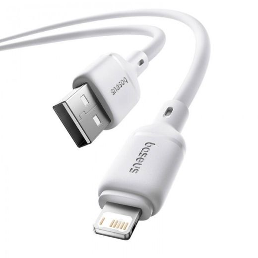 Кабель Baseus Silky Series USB to Lightning 2.4A 1м White (P10377702213-00)