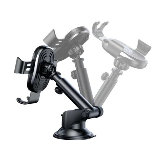 Автотримач із функцією бездротової зарядки Baseus Wireless Charger Gravity Car Mount Black (WXYL-A01)