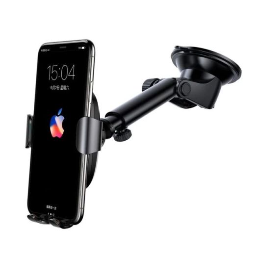 Автотримач із функцією бездротової зарядки Baseus Wireless Charger Gravity Car Mount Black (WXYL-A01)