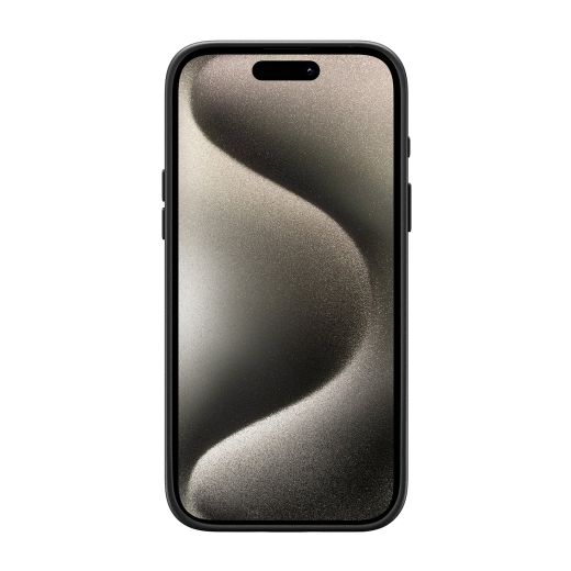 Кожаный чехол Sandmarc Pro Leather with MagSafe Case Black для iPhone 15 Pro