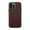 Кожаный чехол Sandmarc Pro Leather with MagSafe Case Brown для iPhone 15 Pro