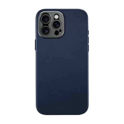 Шкіряний чохол Sandmarc Pro Leather with MagSafe Case Navy для iPhone 15 Pro