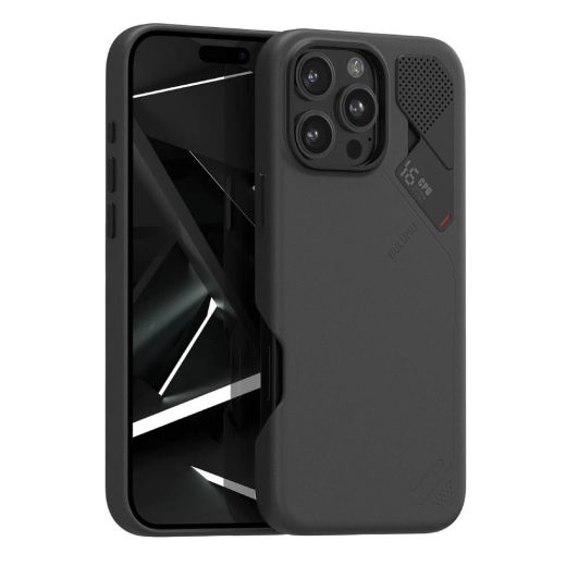 Чохол з екошкіри Aulumu A16 Vegan Leather Case Black для iPhone 16 Pro