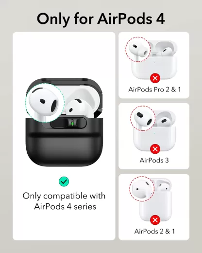 Чохол ESR Pulse FlickLock Case (HaloLock) Green для AirPods 4 (2024) (1C0130502)