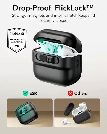 Чохол ESR Pulse FlickLock Case (HaloLock) Green для AirPods 4 (2024) (1C0130502)