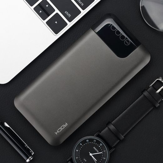 Повербанк (Внешний аккумулятор) Rock P40 QC3.0 Power Bank 10000mAh Grey