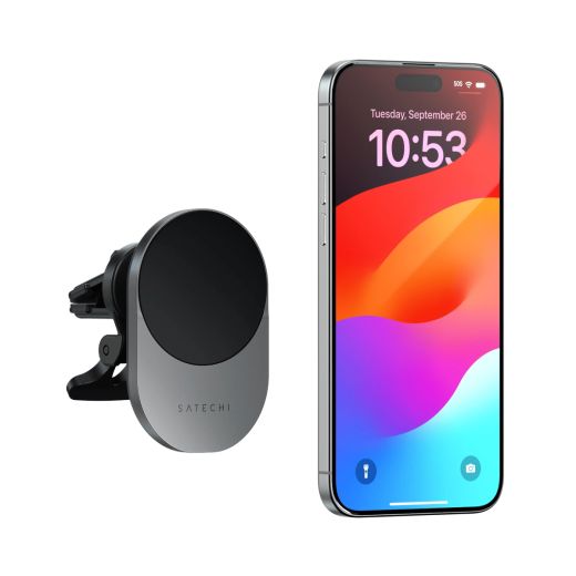 Тримач для телефону з бездротовою зарядкою Satechi Qi2 Wireless Car Charger (ST-Q2CCM)
