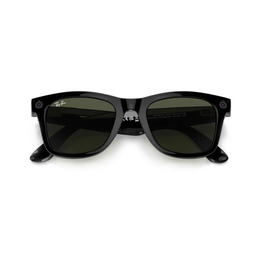 Cмарт-окуляри Ray-Ban Stories | Wayfarer Shiny Black Classic G-15 Green Lens