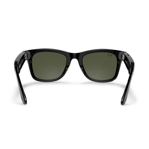 Cмарт-очки с камерой Ray-Ban Stories | Wayfarer Shiny Black Classic G-15 Green Lens