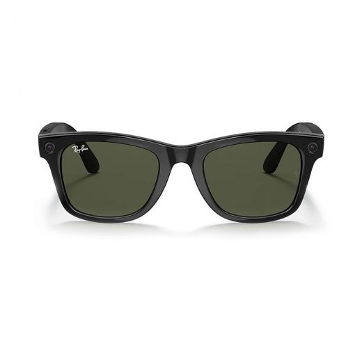 Cмарт-окуляри Ray-Ban Stories | Wayfarer Shiny Black Classic G-15 Green Lens