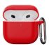 Чехол с карабином CasePro Case Red для AirPods 4 Чехол с карабином CasePro Case Red для AirPods 4