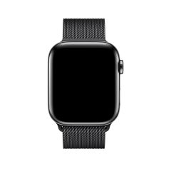 Ремешок Milanese Loop Black для Apple Watch 42mm | 44mm SE | 6 | 5 | 4 | 3