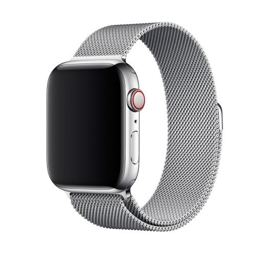 Ремешок Milanese Loop Silver для Apple Watch 38mm | 40mm SE | 6 | 5 | 4 | 3