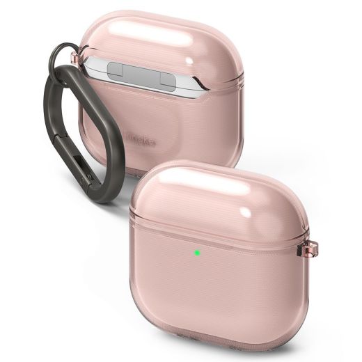 Чехол с карабином Ringke Air Pink для AirPods 4 (2024)