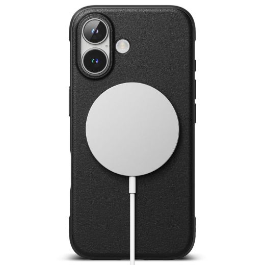 Противоударный чехол с защитой камеры Ringke Onyx Magnetic MagSafe Black для iPhone 16