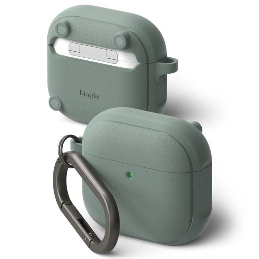 Чехол с карабином Ringke Onyx Magnetic MagSafe Sage Green для AirPods 4 (2024)