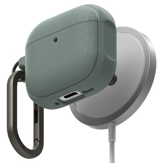 Чехол с карабином Ringke Onyx Magnetic MagSafe Sage Green для AirPods 4 (2024)