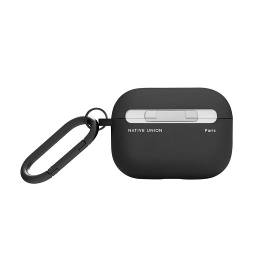 Силіконовий чохол з карабіном Native Union Roam Case Black для Airpods Pro (2 покоління) (APPRO2-ROAM-BLK-NP)