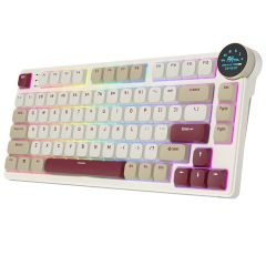 Беспроводная клавиатура Royal Kludge N80 Wireless Keyboard UA\RU\ENG Cherry Profile (Brown Switch) Rosy Clouds (RK-N80UARUENG-CHP-BS-RC)
