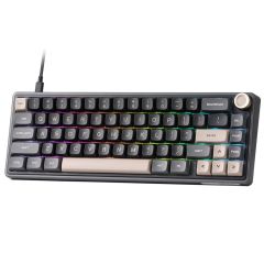 Клавиатура Royal Kludge R65 Wired Keyboard UA\RU\ENG Cherry Profile (Chartreuse Switch) Phantom (RK-R65UARUENG-CHP-CS-PT)