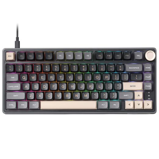 Клавиатура Royal Kludge R75 Wired Keyboard UA\RU\ENG Cherry Profile (Silver Switch) Blackberry (RK-R75UARUENG-CHP-SS-BB)