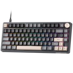 Клавиатура Royal Kludge R75 Wired Keyboard UA\RU\ENG Cherry Profile (Silver Switch) Blackberry (RK-R75UARUENG-CHP-SS-BB)
