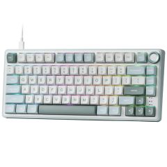 Клавиатура Royal Kludge R75 Wired Keyboard UA\RU\ENG Cherry Profile (Silver Switch) Sky Cyan (RK-R75UARUENG-CHP-SS-SC)