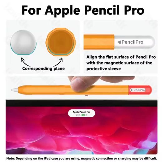 Силиконовый чехол CasePro Silicone Ultra Thin Protective Cover Black для Pencil Pro
