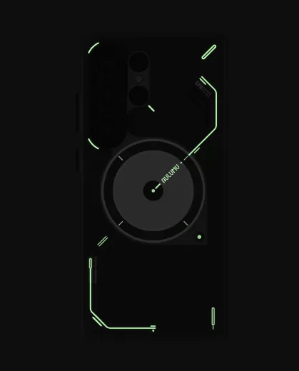 Прозорий чохол, що світиться в темряві Aulumu S25 Frosted Case Translucent White для Samsung Galaxy S25 Ultra