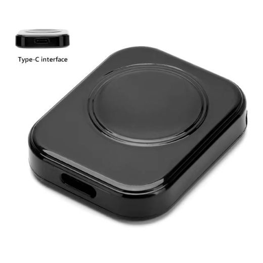 Бездротова зарядка CasePro Magnetic Wireless Fast Charger Type-C Black для Apple Watch Ultra | 10 | 9 | 8 | 7