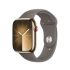 Смарт-годинник Apple Watch Series 9 GPS + Cellular, 41mm Gold Stainless Steel Case with Clay Sport Band