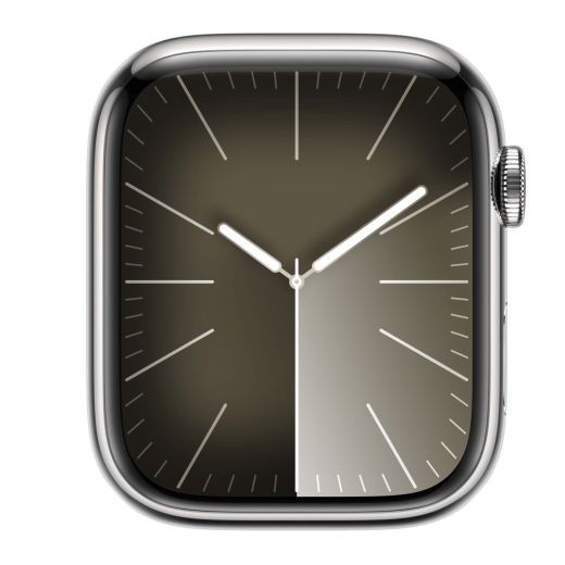 Смарт-годинник Apple Watch Series 9 GPS + Cellular, 41mm Silver Stainless Steel Case with Storm Blue Sport Band