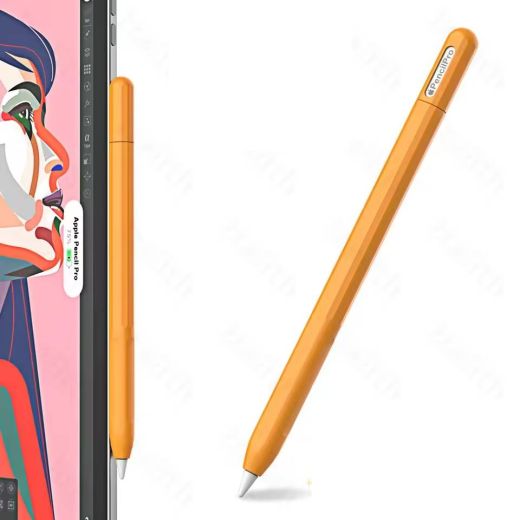 Силиконовый чехол CasePro Silicone Ultra Thin Protective Cover Orange для Pencil Pro