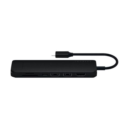 Мультипортовий адаптер Satechi Aluminum Type-C Dual Multimedia Adapter Black (ST-UCSMA3K)