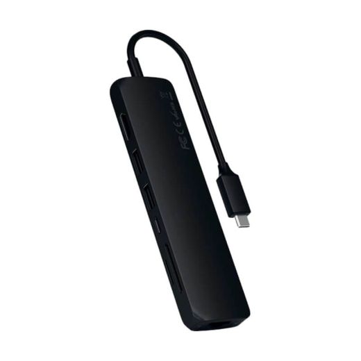 Мультипортовий адаптер Satechi Aluminum Type-C Dual Multimedia Adapter Black (ST-UCSMA3K)