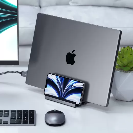 Двойная вертикальная подставка Satechi Dual Vertical Stand для Macbook | iPad (ST-ADVSM)