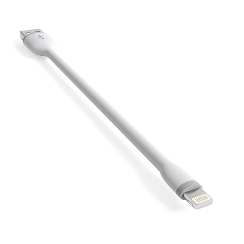 Кабель Satechi Flexible Charging Lightning, 15 сm, White (ST-FCL6W)