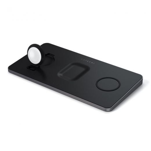 Безпровідна зарядка Satechi Trio Wireless Charging Pad для iPhone | Apple Watch |AirPods (ST-X3TWCPM)