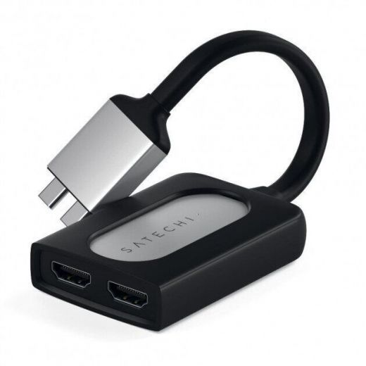 Адаптер Satechi Type-C Dual HDMI Adapter Space Gray (ST-TCDHAM)