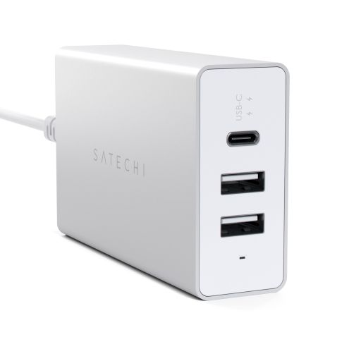 Адаптер Satechi USB-C 40W Travel Charger Silver (ST-ACCAS)