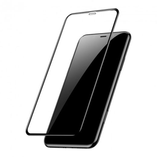 Захисне скло Baseus Full Coverage Curved Tempered Glass Protector Black для iPhone X | XS | 11 Pro