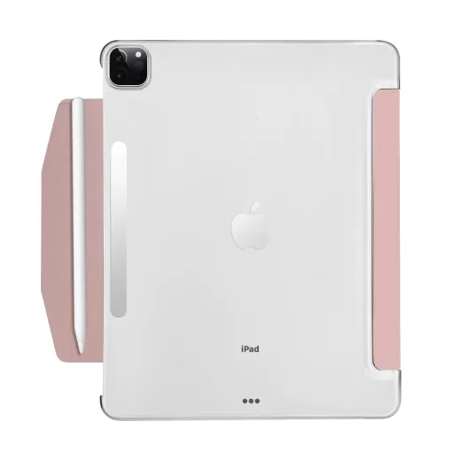 Чохол-книжка Macally Protective Case and Stand Rose для iPad Pro 12.9" (2022 | 2021 | М1 | M2) (BSTANDP6L-RS)