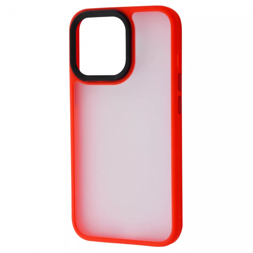 Чехол PRC Shadow Matte Metal Buttons Red для iPhone 13 Pro Max